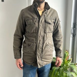 Menswear, small jacket, parka